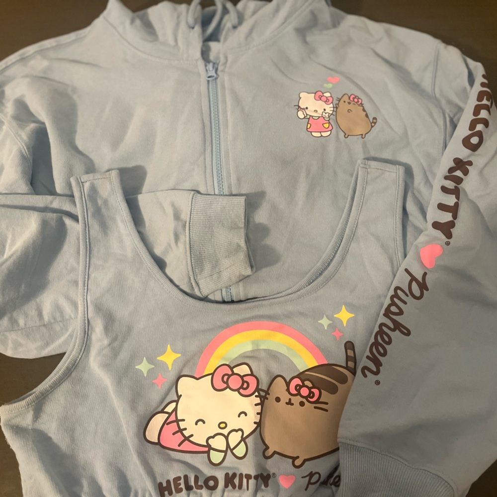 Hello Kitty Zip Sweater & Sport Bra